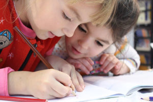 School Children Studying